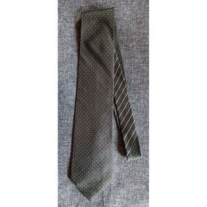 Tie 70s 80s 90s Y2K Mens Tommy Hilfiger Green Polka dot 3.5 Wide 59 Long